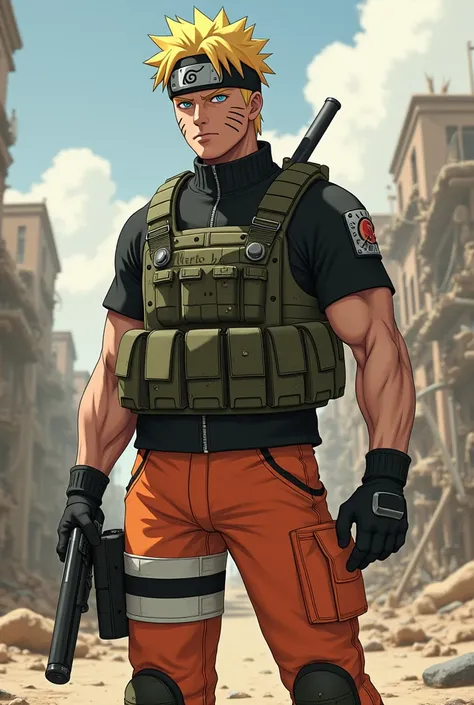 Naruto rebuilt and redesign as a rugged tough macho military man