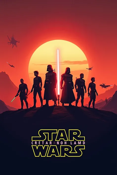 une affiche de film qui ressemble à star wars, le nom du film est critard wars