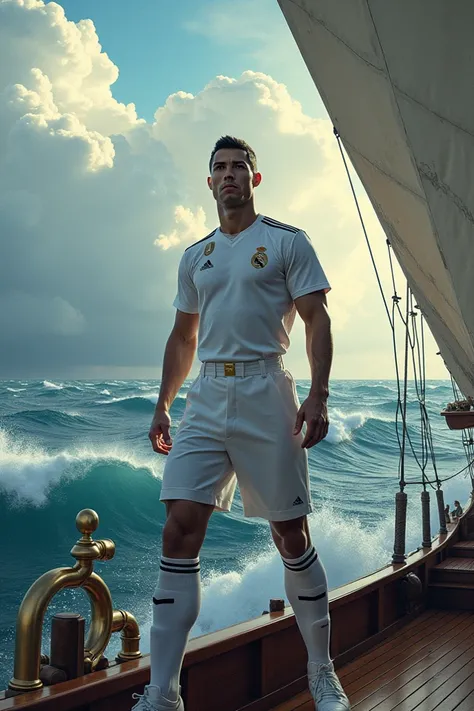 Cristiano Ronaldo commands a ship 