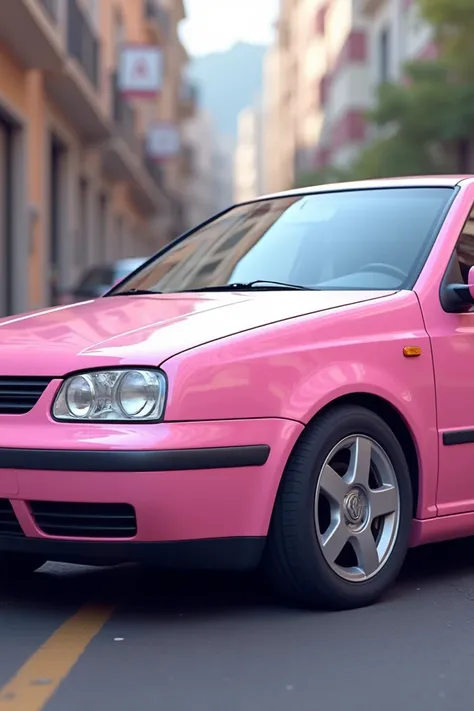 Carro santana 2001 rosa pi k volkswagen