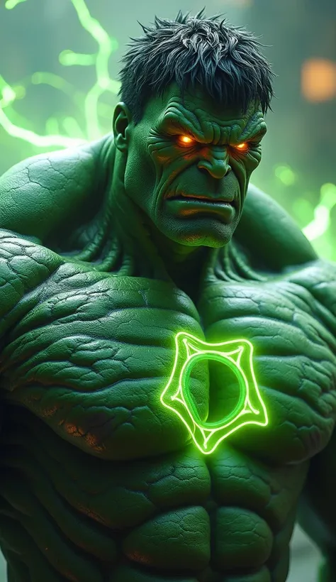 Imagine a hyper-realistic animation where Hulk and Cell fuse, creating a colossal creature whose power is a visual spectacle. Not only does the fusion combine their physical forms, but also integrates the colors and energies of both characters in a complet...