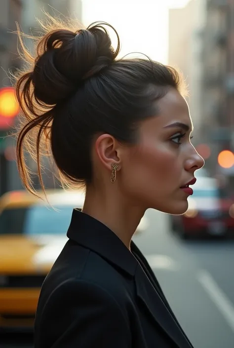 Woman dressed up updo hair caught in a driveby shooting