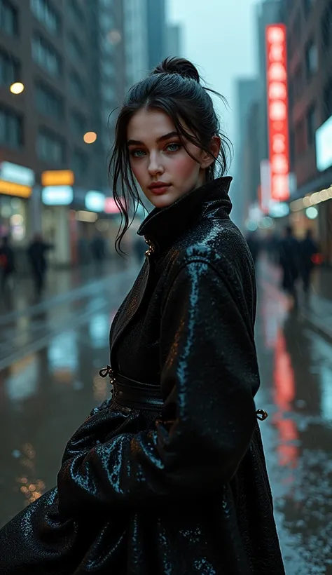 In VOGUE: , fashion cover , rain themed