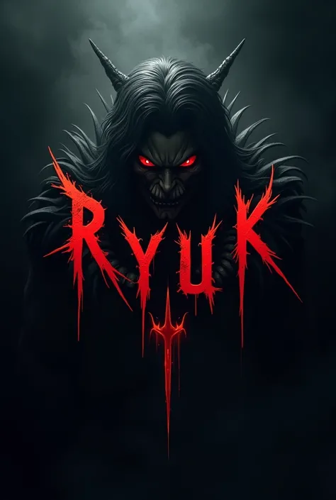 Create a gaming logo with name Ryuk