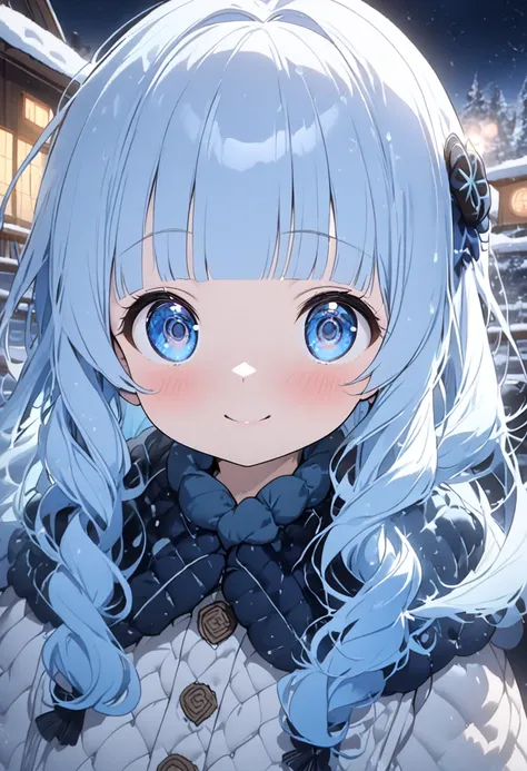 masterpiece, best quality, extremely detailed, (illustration, official art: 1.1), 1 girl, (((light blue long hair)))), ((( long hair))), light blue hair,, long hair ((blush)) , cute face, big eyes, masterpiece, best quality, (((a very delicate and beautifu...