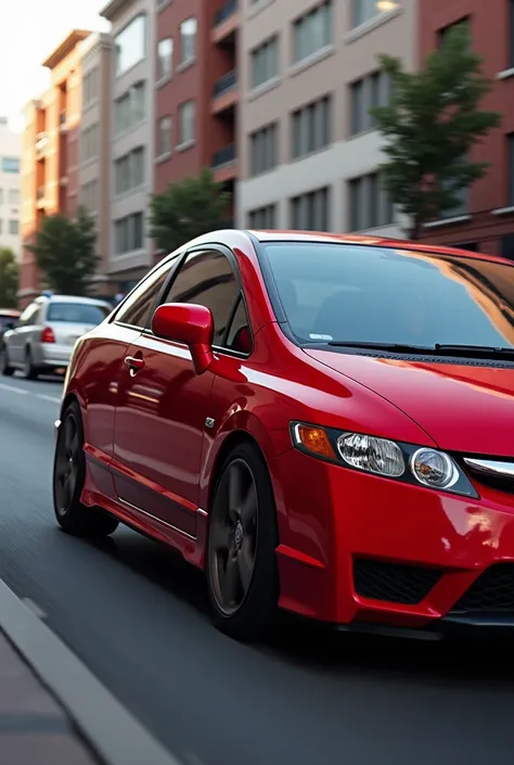 Honda Civic 2007 rojo 