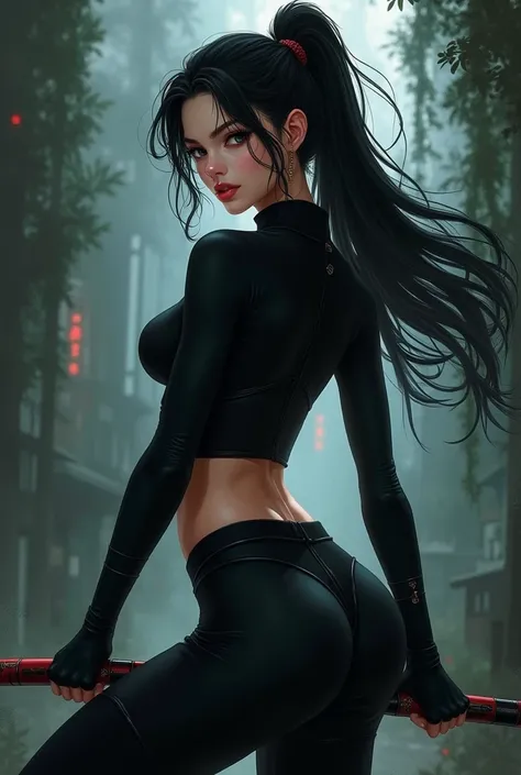 Sexy anime ninja girl