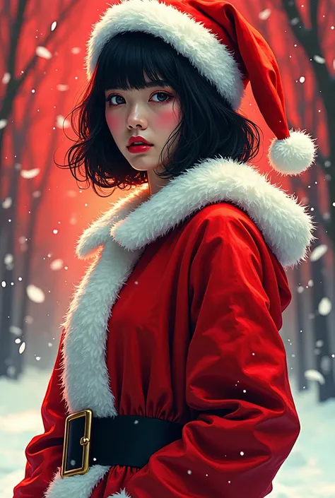 ((masterpiece, Highest quality)), (((whole body :1.5))), 32K Wallpapers, Very detailed, Poster, (((geometric cinematic movie Poster))), colorful comic book pulp art, neo pop art, beautiful hot cute super stylish japanese female  blunt bangs bob hair standi...