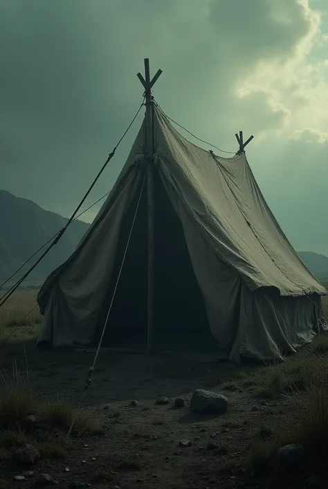 documentary movie poster, military canvas tent, cinematic lighting, old style, full details, realistic, very real.