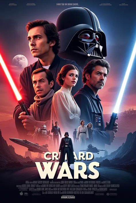 A movie poster that looks like Star Wars with Critard Wars written on it