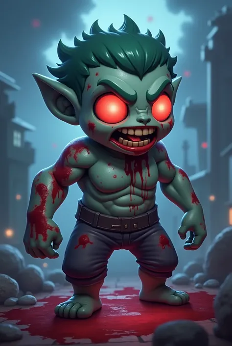 Créer moi une photo de profil pour discord du personnage Brock de Brawl Stars en creant un skin zombie. Mon nom de joueur doit de voir aussi : "SiX" 