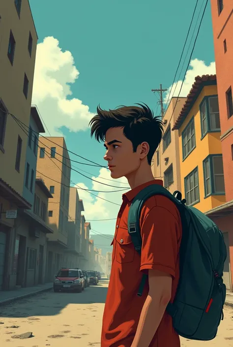   A young man who suffers Social justice issues the consequences of the colonizers including racial social inequality in contemporary Latin American society animation/Short film  