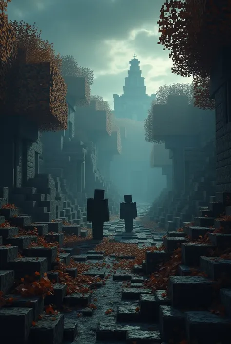 Minecraft about dark autumn