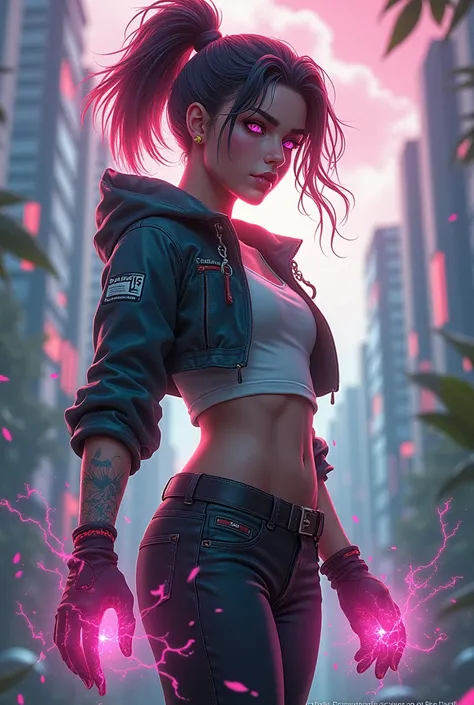 A 17-year-old girl who has the power of everything she thinks really does exist. She is a badass, free and independent and her name is Layna Kai Akari. 