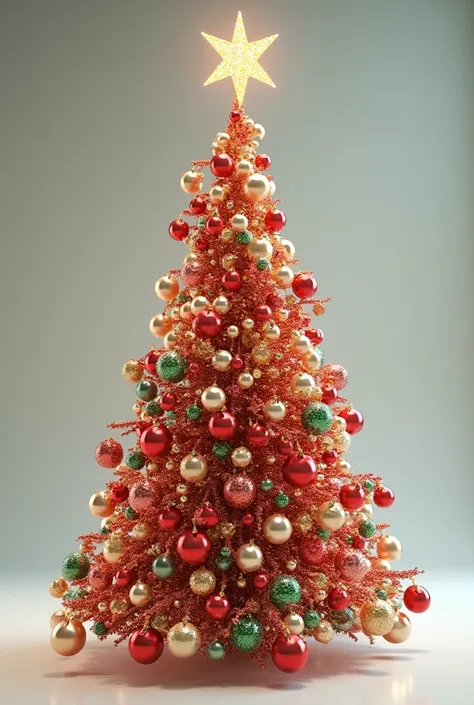 Christmas tree made of beads