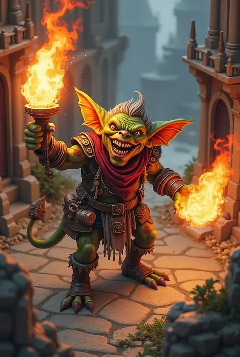 
Pirate, Pyromaniac Goblin, isometric, rpg