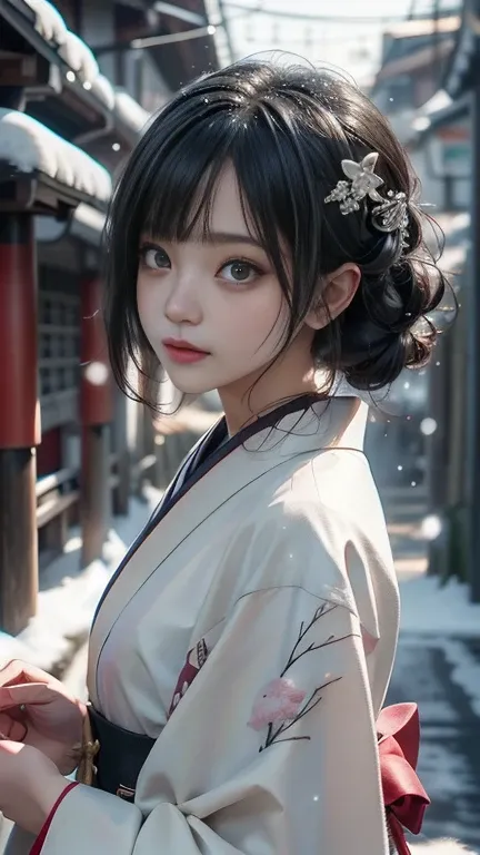 (kimono)、(明るいkimono)、(top-quality,​masterpiece:1.3, ultra high resolution,),(Ultra-detailed,caustics),( photorealistic:1.4,RAW shooting,)Ultra-realistic capture,High definition,High Resolution 16K for Human Skin 、 Skin texture is natural 、 makes the skin l...