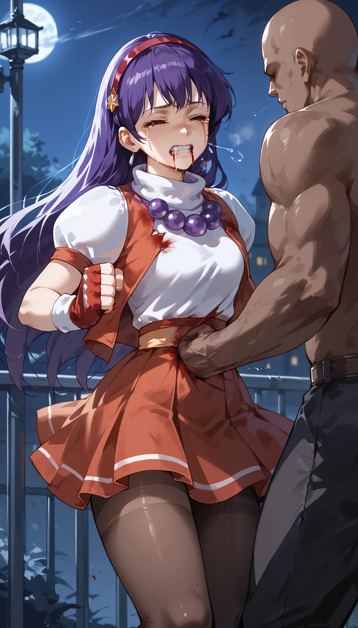 score_9, score_8_up, score_7_up, score_6_up, source_anime, break ,athenakof97, long hair, purple hair, purple eyes, red hairband...