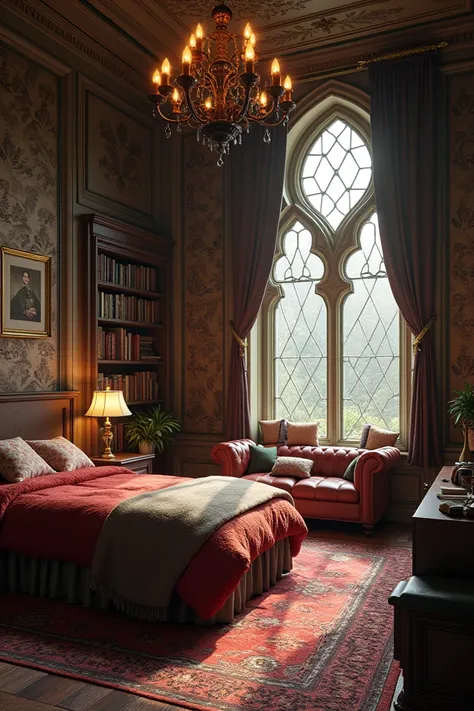 Bedroom of a character from Harry Potter or Fantastic Beasts