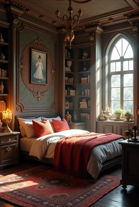 Bedroom of a character from Harry Potter or Fantastic Beasts