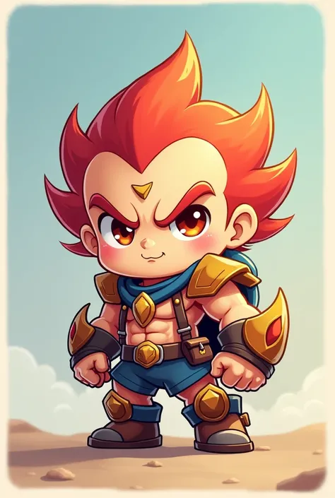 Hero mobile legend Badang, Chibi, illustration 