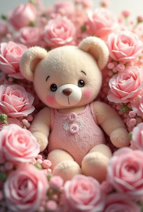 Teddy baby latter to pink