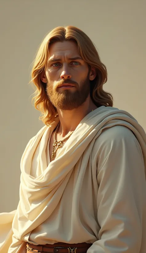 Commit to the Lord
whatever you do,
and your plans will succeed.
Proverbs 16:3 White Jesus, blond hair, blue eyes, clothes covering, neutral facial expression, body looking into the eyes of the observer, Engine 5 Graphics Engine, 4K, high resolution, golde...