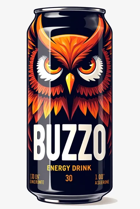  Create a logo for an energy drink called Buzzo,  Its typography is Podium soft ,  has colors 014f6f , d95203 , 1A1A1A,  f21212 and it has an owl that is striking , simple and understandable for consumers,  your colors are used individually, DO NOT MIX 