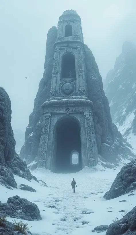 Mysterious temple place in Antarctic 