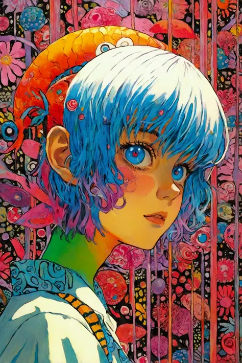  ( Another Self in My Head ), Divided Consciousness 、 Obata Takeshis Manga  ,  popular on pixiv , Serial Art,  psychedelic cartoon ,  dreamy psychedelic anime ,  psychedelic LSD manga , junji itos uzumaki, Shintaro Kago, Color Manga, Subtle Junji this ,  J...