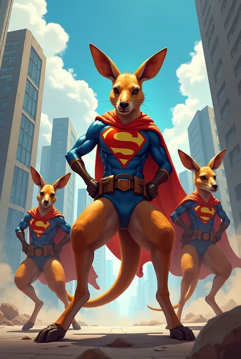 Kangaroo super heroes 