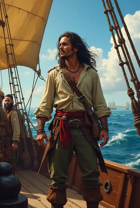 	1.	1651:
ROBINSON CRUSOE, a young Englishman ,  decides to disobey his father and embark as a sailor in search of adventures.