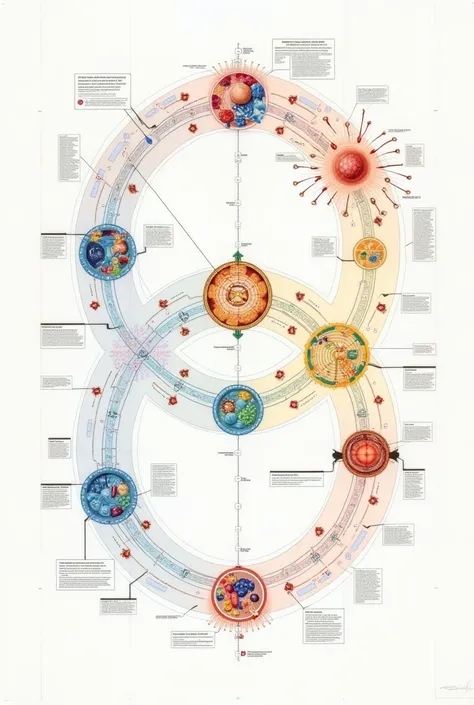  Make a diagram of the cell cycle, explaining each phase 
