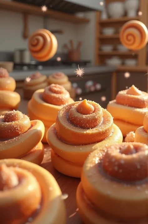 Animated cinnamon roles
