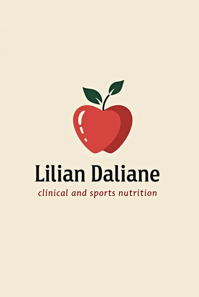 Create a brand logo for Instagram skin
Topic about nutrition 
The name of the owner of the skin is Lilian Daliane 
Use the nutritionists name 
Use an apple as an object to relate the area of nutrition 
Put the phrase “Clinical and Sports Nutrition” under t...