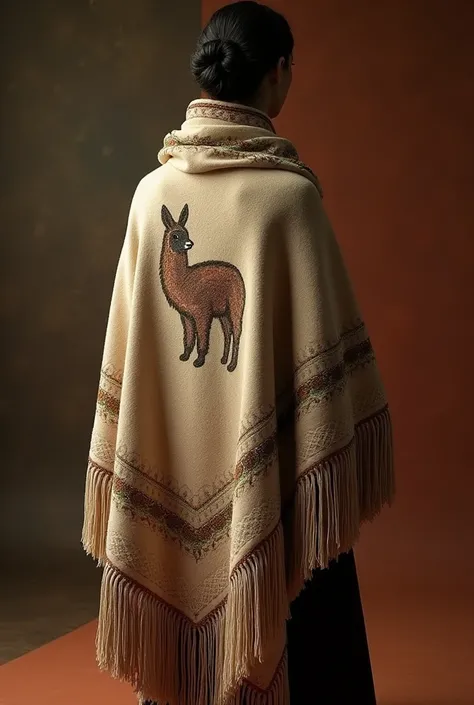 You can make me shawls and shawls folded with a vicuña on the back