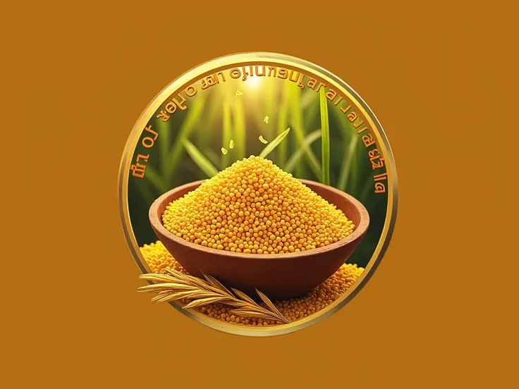 Masterpiece,8k,design the logo of a company called "WANWATTANAKIT  "in circles, which produces agricultural products produced in rice, sugar cane.Please have the name  ,  printed over the Thai language ,  in the logo with , with a picture of Chinese gold i...