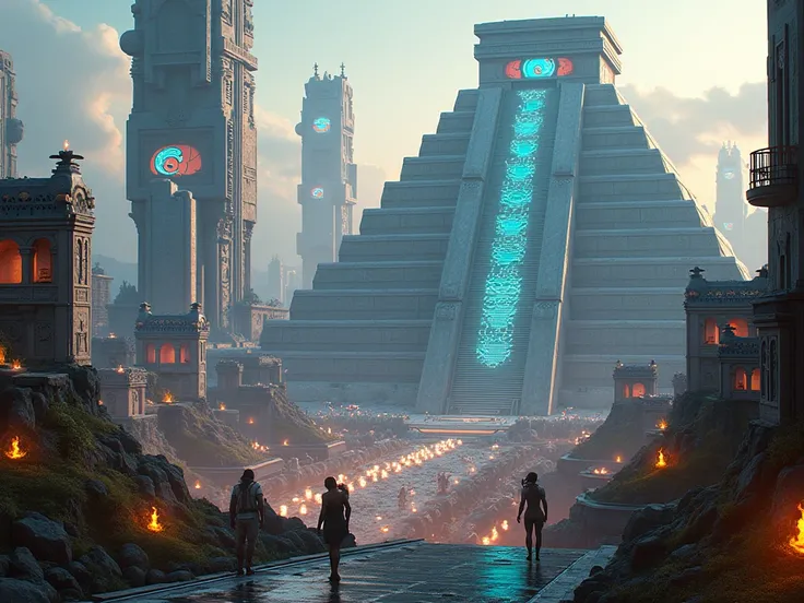 Mayan Cyber Punk City