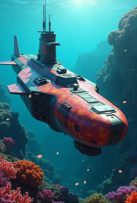 Weaponize submarine Ironman inspired by coral real image