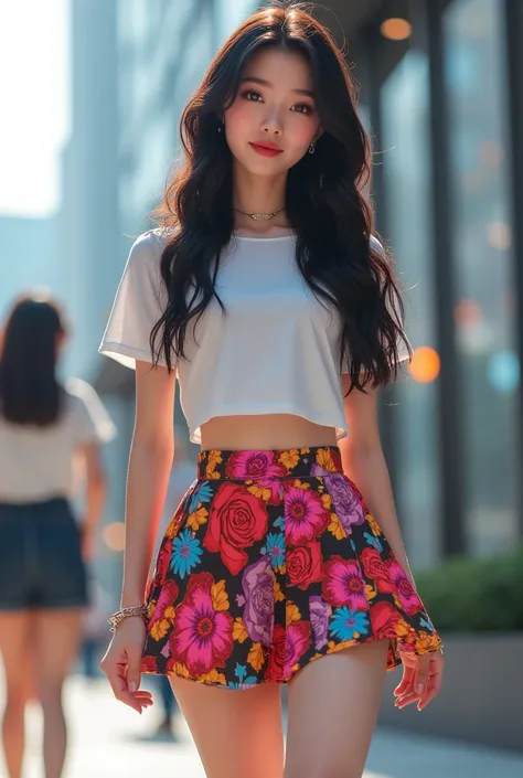 Mini skirt in koreys grils
