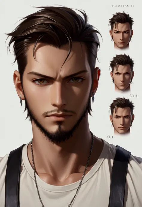 Young man, final fantasy viii style 