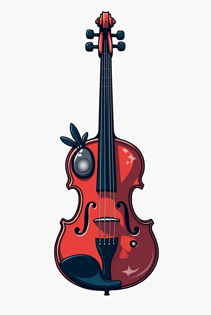 Crée un logo PNG de chaîne Youtube qui sappelle Rockzyz scores, cest une chaîne de musique de film , fait un logo moderne , ajoute un violon et une guitare électrique sur le logo, je veux que les instruments se fondent dans le logo