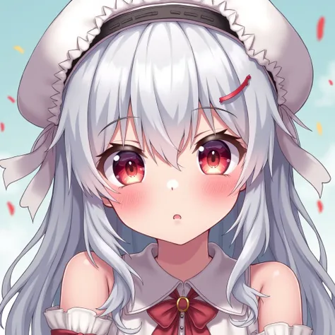 Slave Loli anime white hair