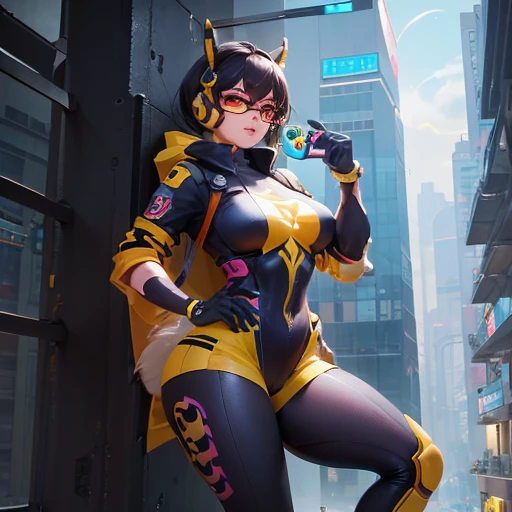 a cartoon picture of a woman dressed as a bee holding a cell phone, cockroach lady, human structure bee concept art, female fursona, as an overwatch character, cyberpunk bee, (sfw) safe for work, professional furry drawing, thicc, fursona wearing stylish c...