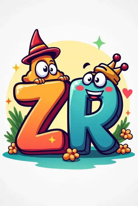 Make ZR to logo and make it more cartoon