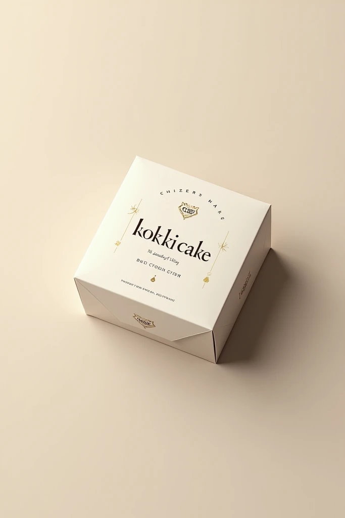 beautiful cookie packaging simple name KOKKI CAKE 