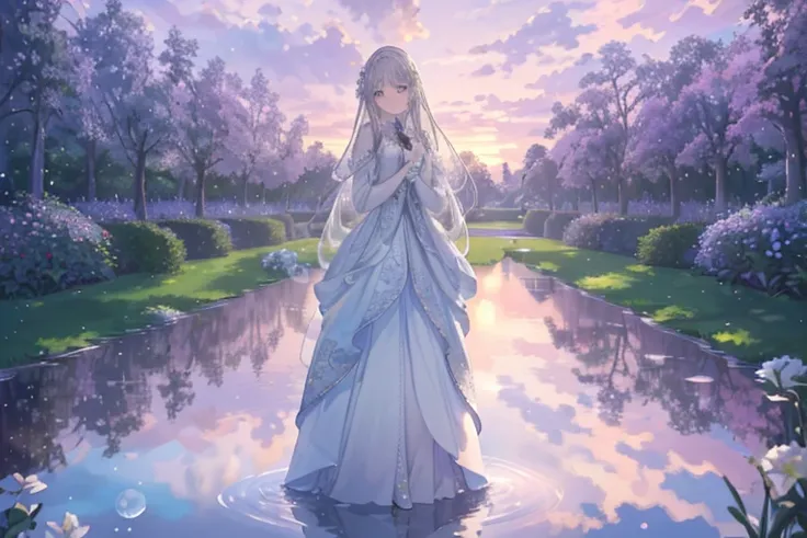  high resolution RAW color art,  animation,Sculpture,  silver marble skin in a white garden , (((Ultra-detailed and elegant))), Magical atmosphere, ( detailed skin, Texture ( finely crafted,  Sex, Ultra-detailed),  Pastel Color ,  depth of field, Bokeh, Si...