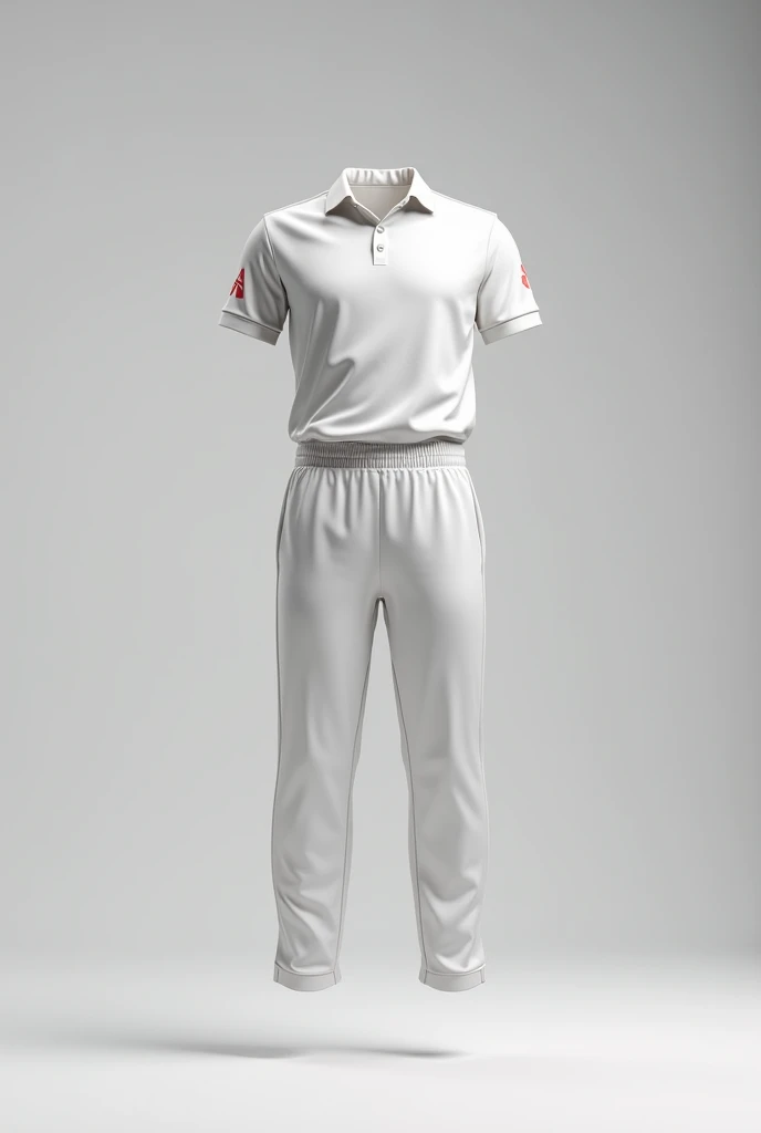 cricket uniform mockup hanging in air 