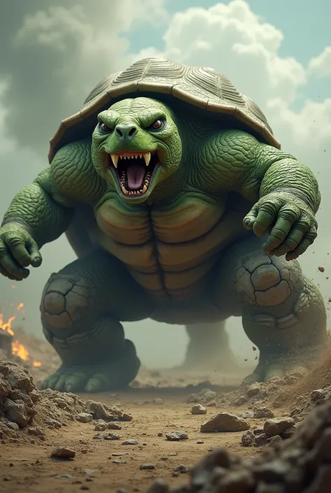 Tortoise Attacking in hulk 