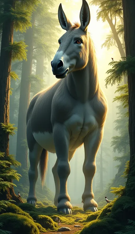 Giant Donkey  in the forest 